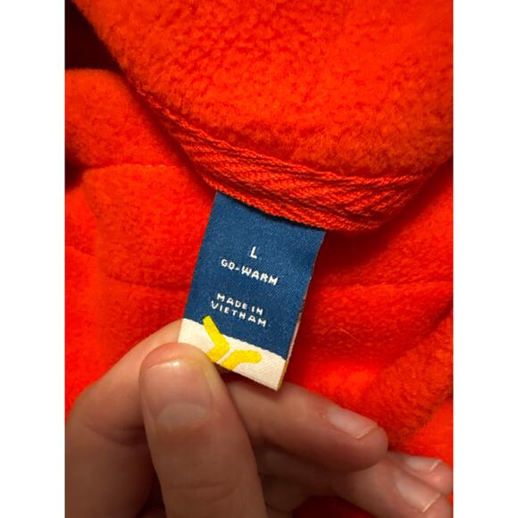 NWT Old Navy Red Fleece Pullover Long Sleeve Cowl Neck Drawstring Size L - Picture 3 of 4